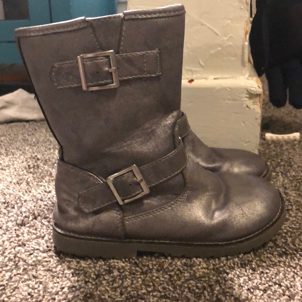 Silver boots